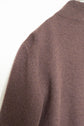 Made in ITARY HERMES YAK WOOL LEATHER TRIM HALF ZIP KNIT
