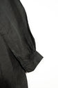 20century French Antique Black Linen Biaude Maquignon Smock "DEAD STOCK"
