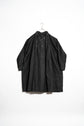 20century French Antique Black Linen Biaude Maquignon Smock "DEAD STOCK"
