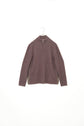 Made in ITARY HERMES YAK WOOL LEATHER TRIM HALF ZIP KNIT