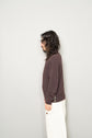 Made in ITARY HERMES YAK WOOL LEATHER TRIM HALF ZIP KNIT