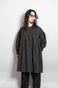 20century French Antique Black Linen Biaude Maquignon Smock "DEAD STOCK"