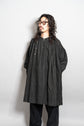 20century French Antique Black Linen Biaude Maquignon Smock "DEAD STOCK"