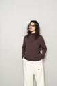 Made in ITARY HERMES YAK WOOL LEATHER TRIM HALF ZIP KNIT