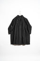 20century French Antique Black Linen Biaude Maquignon Smock "DEAD STOCK"