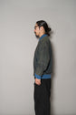 HERMES LAMBSKIN Suede Leather Zip Jacket