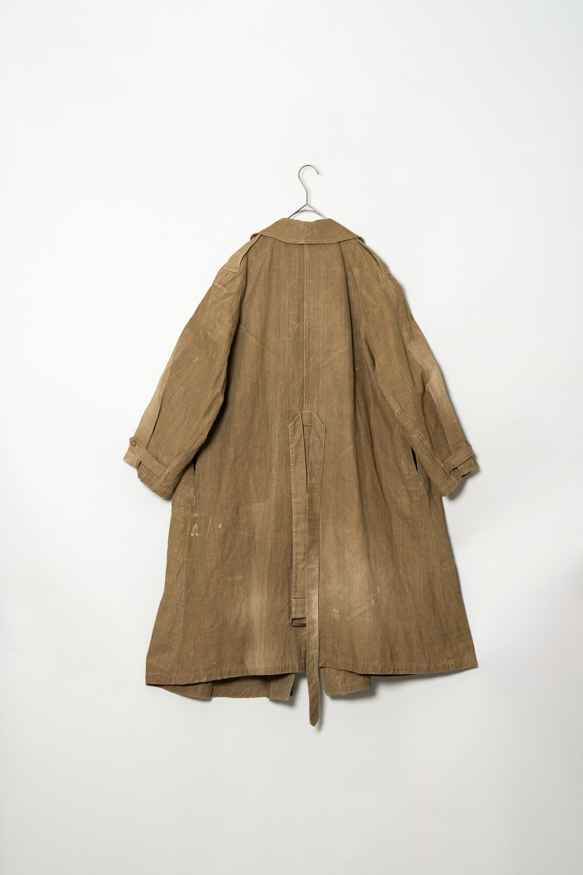 1940's FRENCH ARMY M-35 LINEN MOTORCYCLE COAT – Maison ma Manière