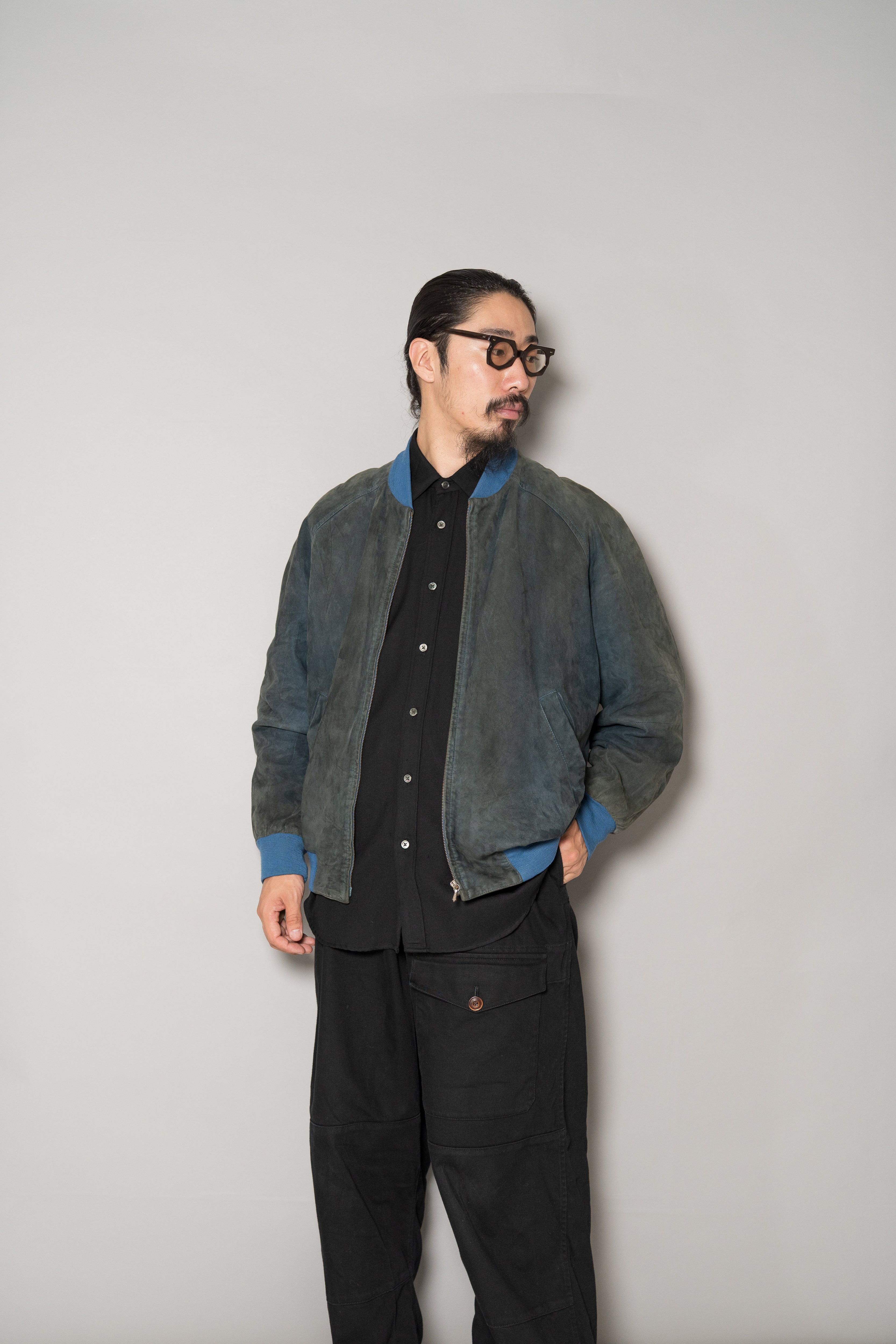 ★HERMES レザー ジャケット ゴルチエ期 カシミヤ ニット スウェード ☆HERMES レザー ジャケット ゴルチエ期 カシミヤ ニット スウェード