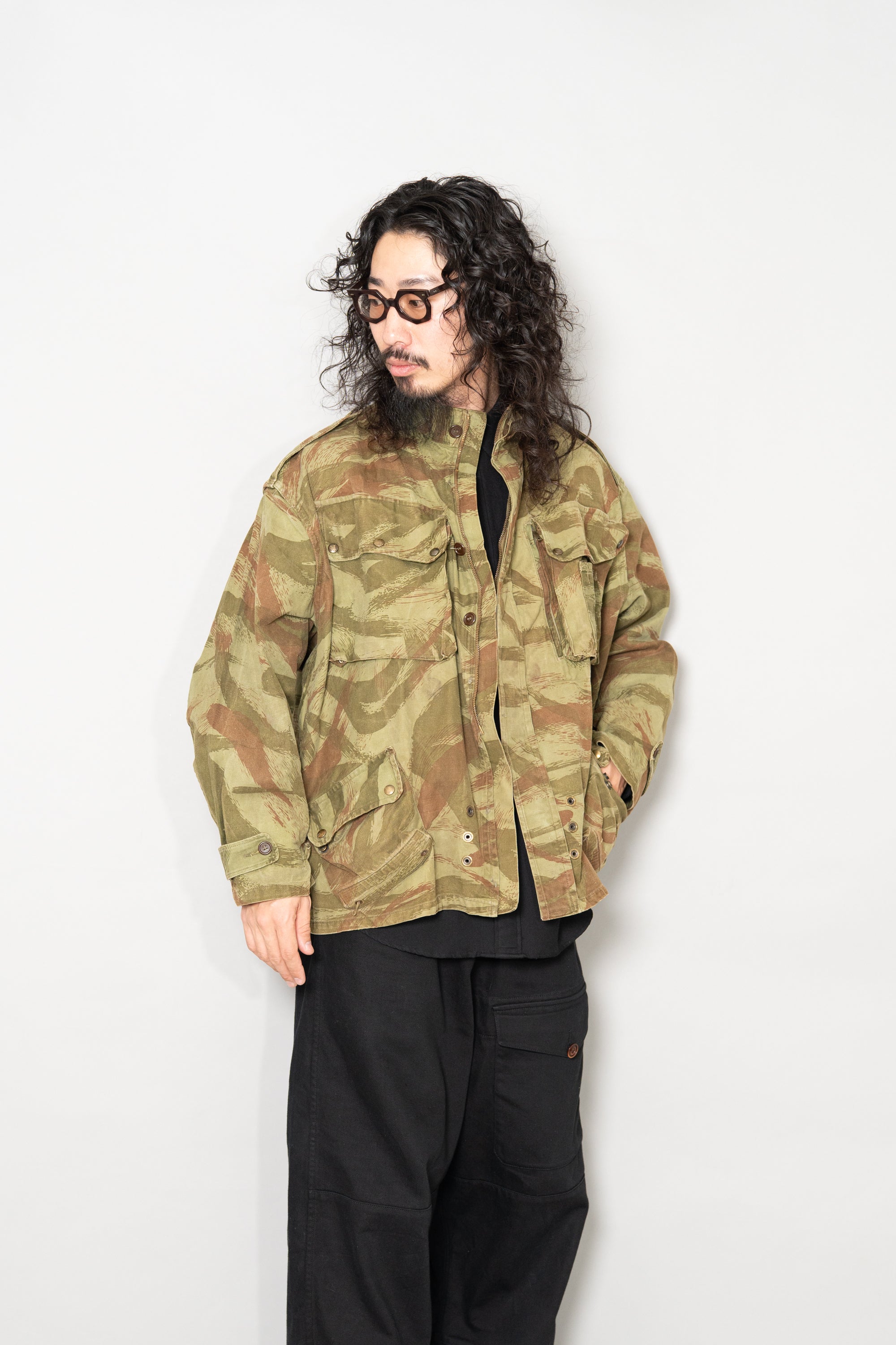 1950's FRENCH ARMY TAP47/54 Lizard Camouflage Paratrooper Jacket