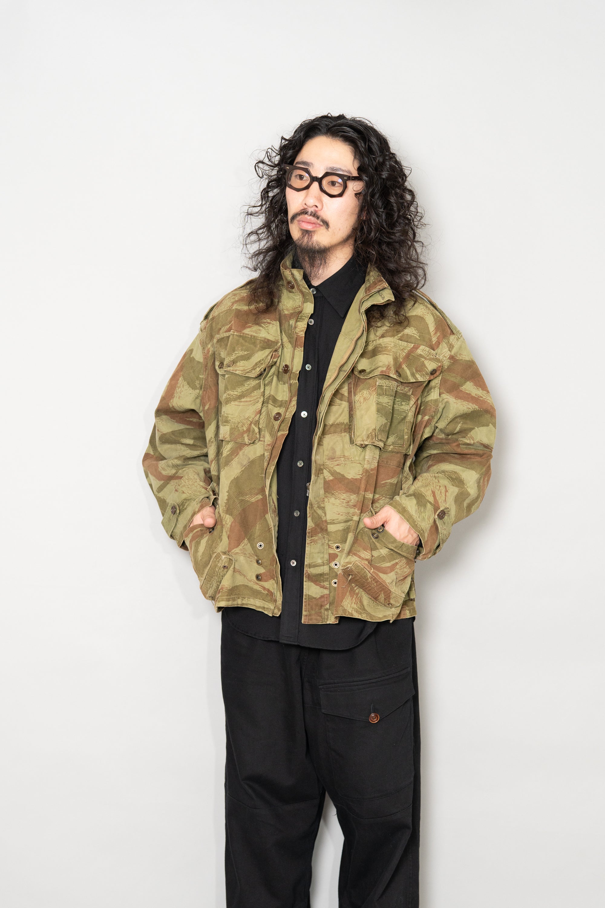 1950's FRENCH ARMY TAP47/54 Lizard Camouflage Paratrooper Jacket