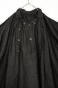 20century French Antique Black Linen Biaude Maquignon Smock "DEAD STOCK"