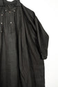 20century French Antique Black Linen Biaude Maquignon Smock "DEAD STOCK"
