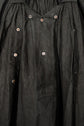 20century French Antique Black Linen Biaude Maquignon Smock "DEAD STOCK"