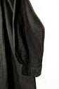 20century French Antique Black Linen Biaude Maquignon Smock "DEAD STOCK"
