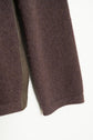 Made in ITARY HERMES YAK WOOL LEATHER TRIM HALF ZIP KNIT