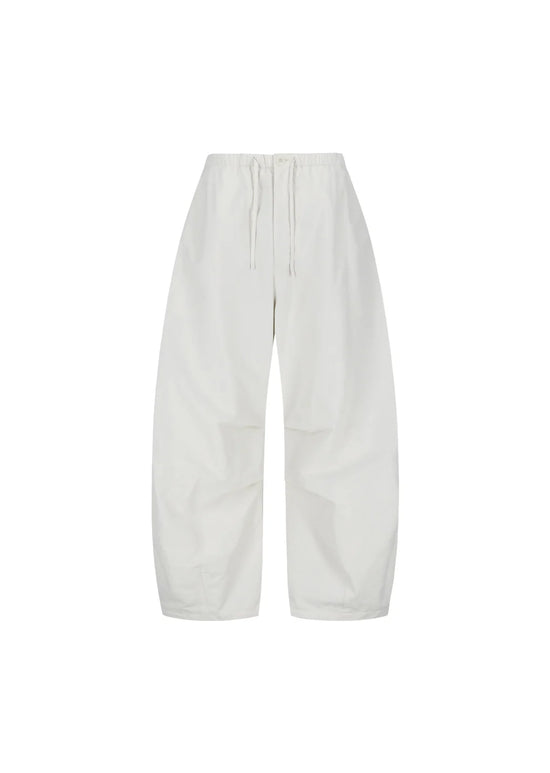 AMOMENTO drawstring wide fatigue pants