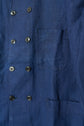 1940S FRENCH VINTAGE INDHIGO METIS DOUBLE BREASTED JACKET "DEAD STOCK"