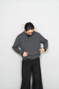 Made in ITARY HERMES Wool Cashmere H Logo Knit