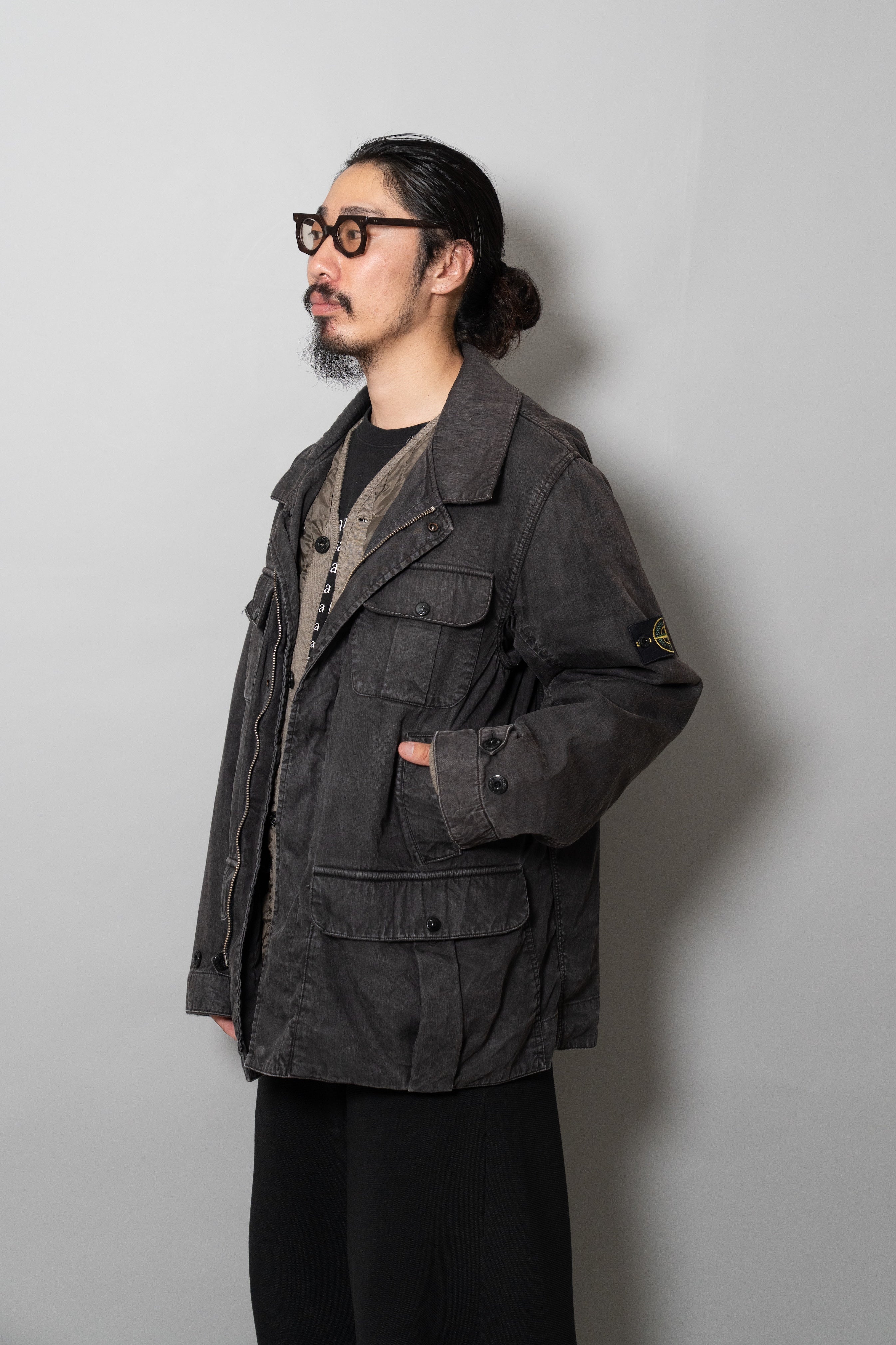 06AW STONE ISLAND Flax Tela Jacket With Quilted Liner – Maison ma