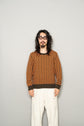 Made in ITARY HERMES WOOL CASHMERE HOUNDSTOOTH PATTERN KNIT