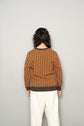 Made in ITARY HERMES WOOL CASHMERE HOUNDSTOOTH PATTERN KNIT