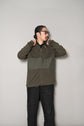 HERMES Detachable Hooded Wool Nylon Knit Blouson
