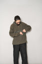 HERMES Detachable Hooded Wool Nylon Knit Blouson