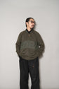 HERMES Detachable Hooded Wool Nylon Knit Blouson