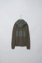 HERMES Detachable Hooded Wool Nylon Knit Blouson