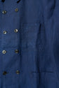 1940S FRENCH VINTAGE INDHIGO METIS DOUBLE BREASTED JACKET "DEAD STOCK"