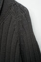 HERMES Shawl Collar Wool Drivers Knit