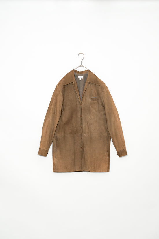 HERMES by Martin margiela Lambskin Leather Coat