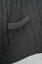 HERMES Shawl Collar Wool Drivers Knit