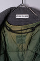 97AW STONE ISLAND Wool Double Breasted Coat With Quilted Liner