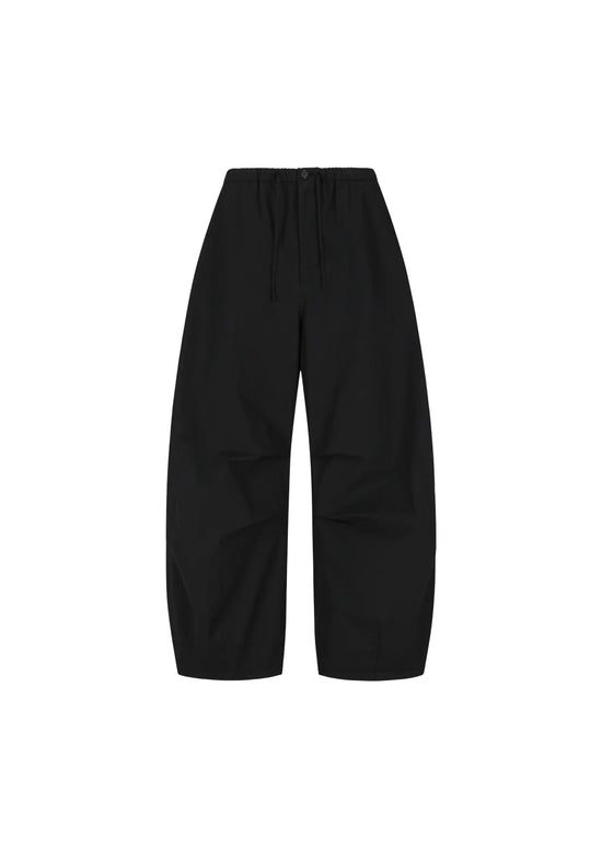 AMOMENTO drawstring wide fatigue pants
