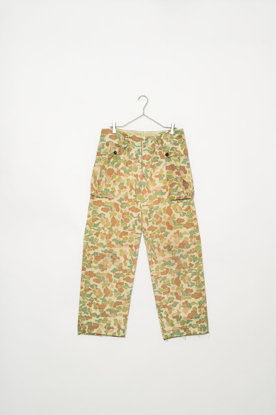 1950s Dutch Army Frogskin Camouflage Field Cargo Trousers