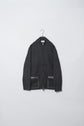 HERMES Leather Trimmed Double Zip Yak Wool Drivers Knit