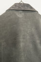 Armani Jeans  Grey Wool suede Collar Long Jacket