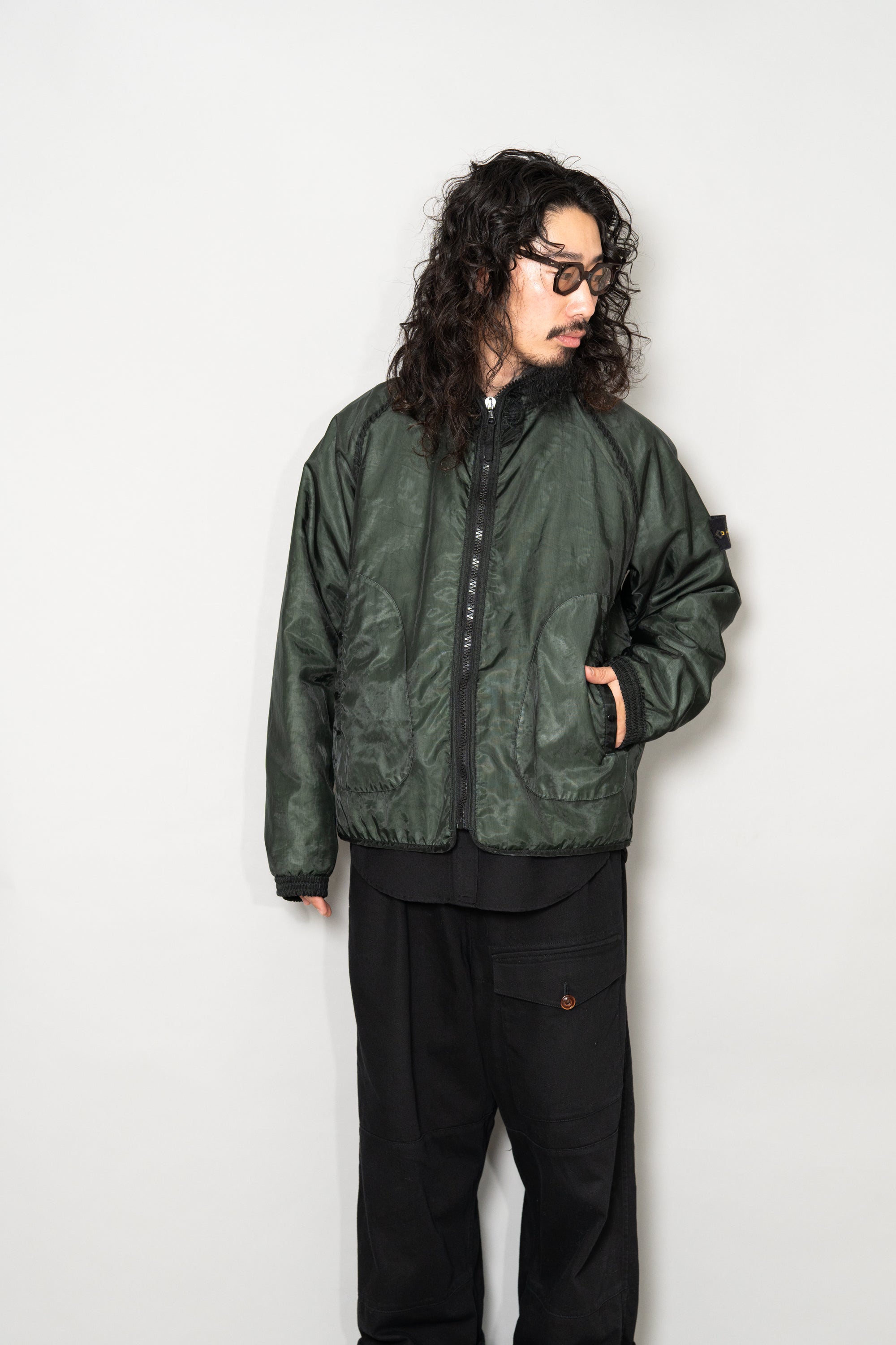 2002AW Stone Island Monofilament Hooded Padded Jacket Designed by