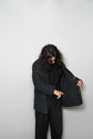 HERMES by Martin margiela Paddock COAT Black 42