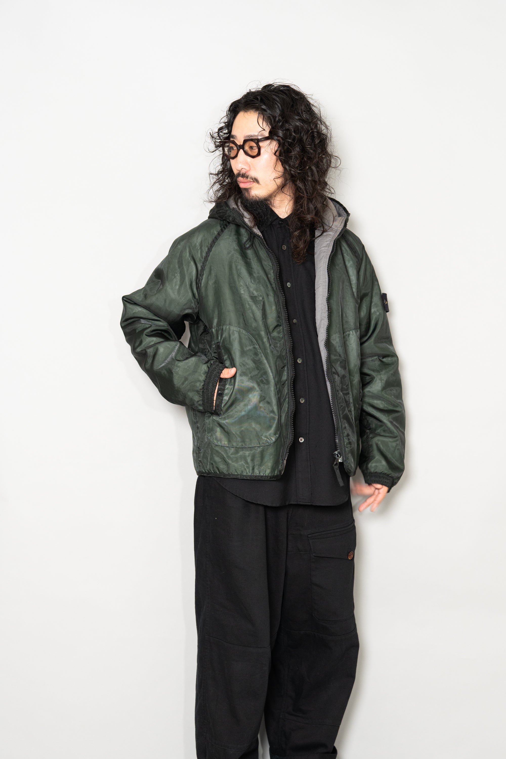 2002AW Stone Island Monofilament Hooded Padded Jacket Designed by