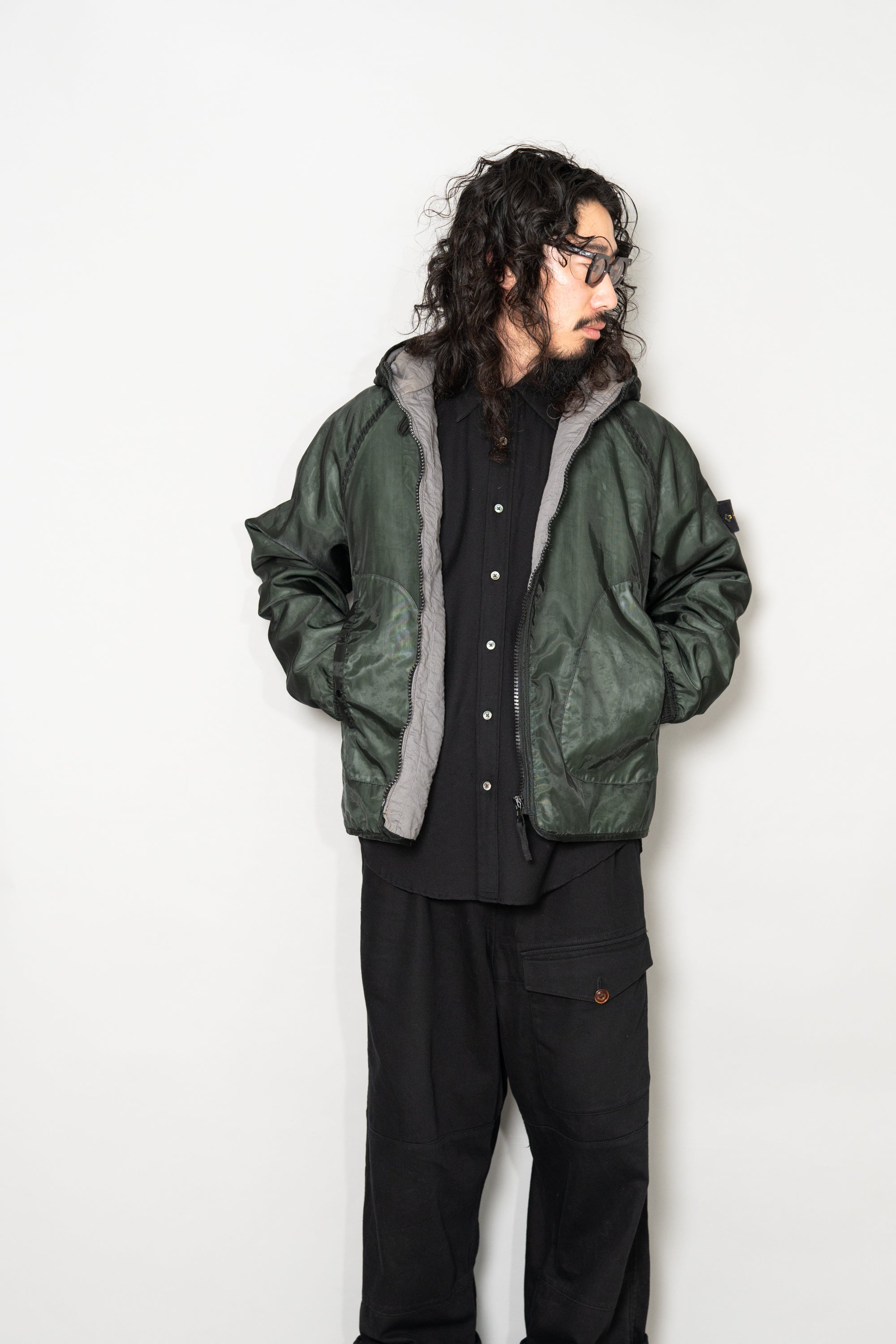 2002AW Stone Island Monofilament Hooded Padded Jacket Designed by