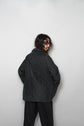 HERMES by Martin margiela Paddock COAT Black 42