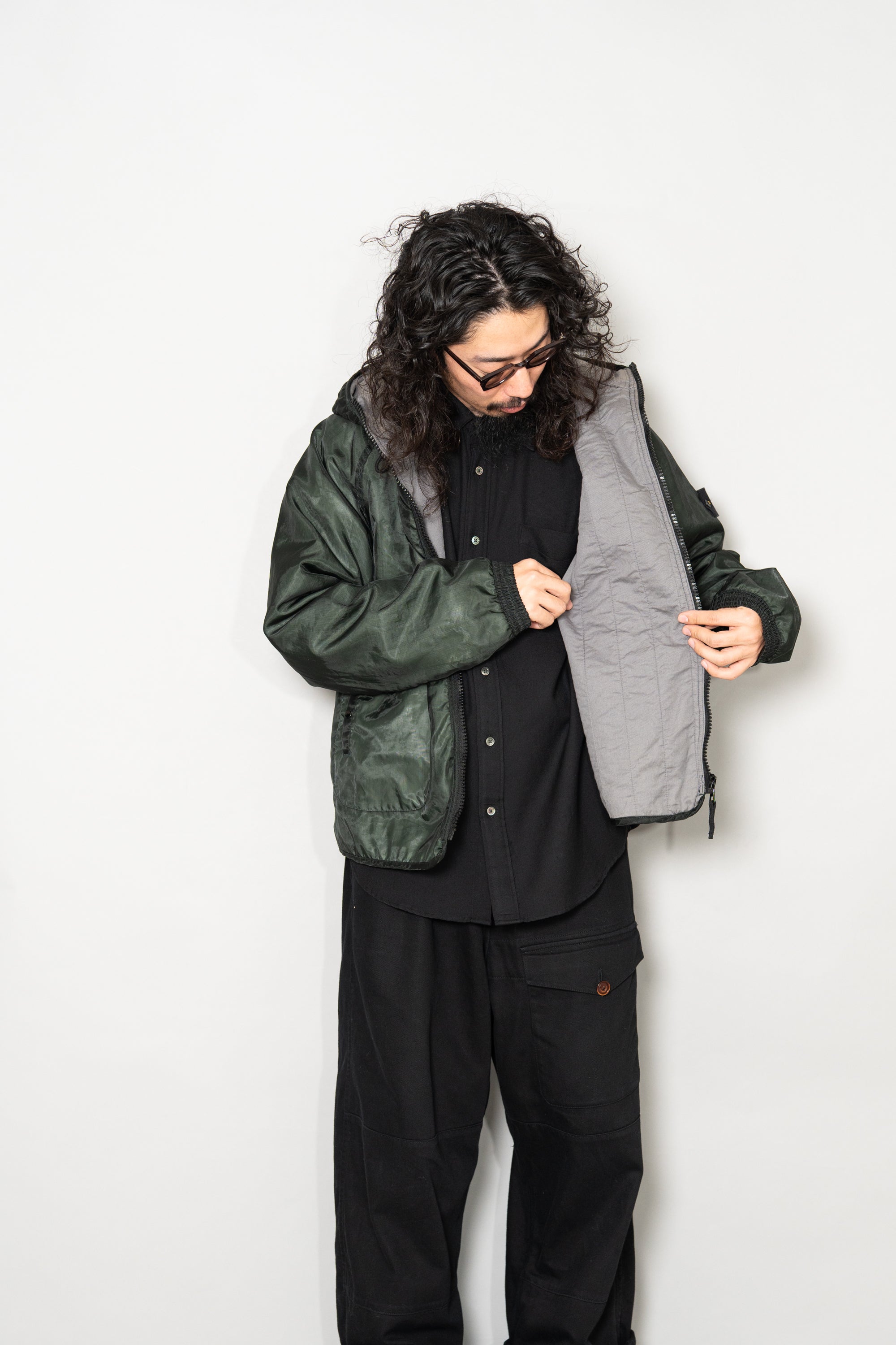 2002AW Stone Island Monofilament Hooded Padded Jacket Designed by