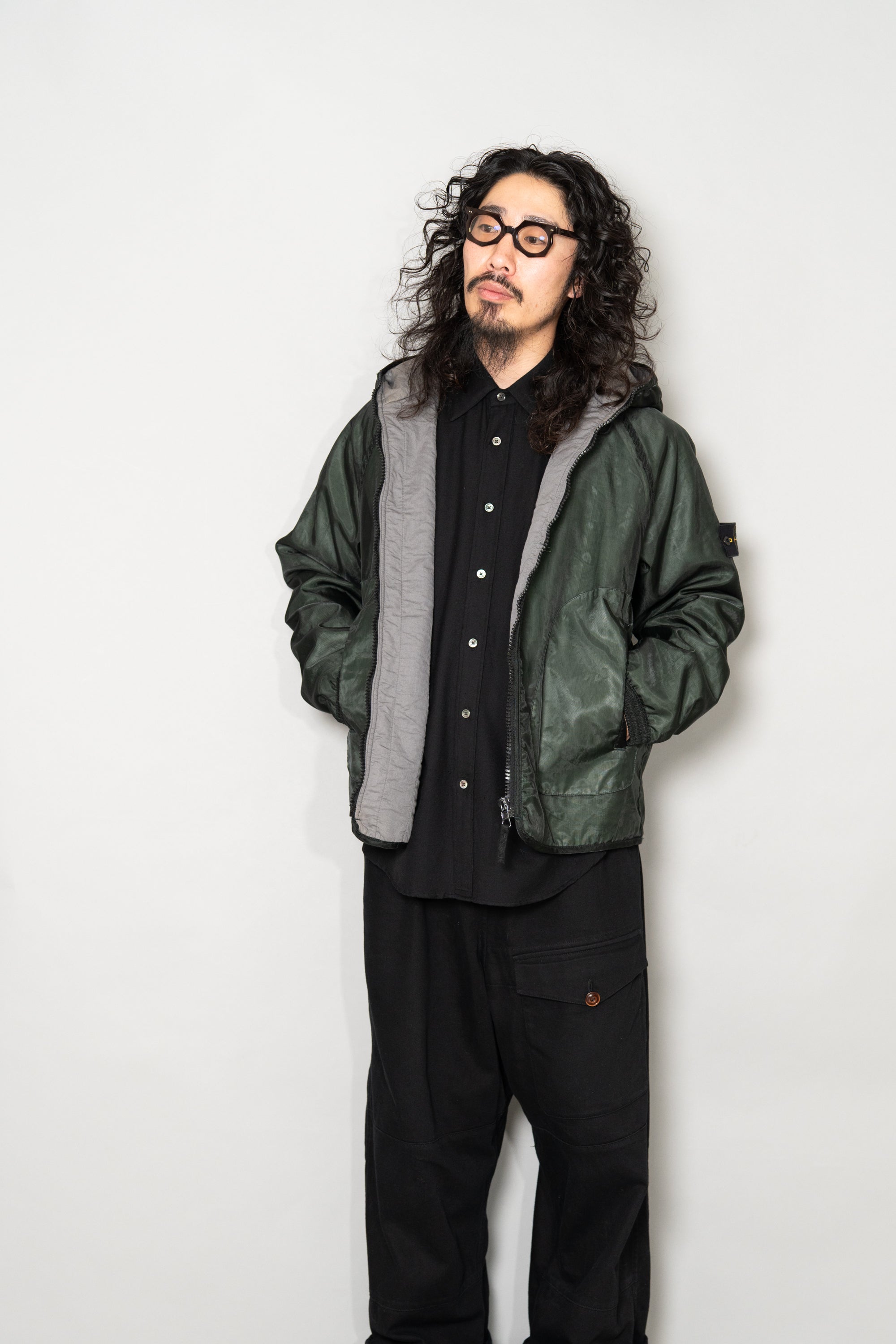 2002AW Stone Island Monofilament Hooded Padded Jacket Designed by