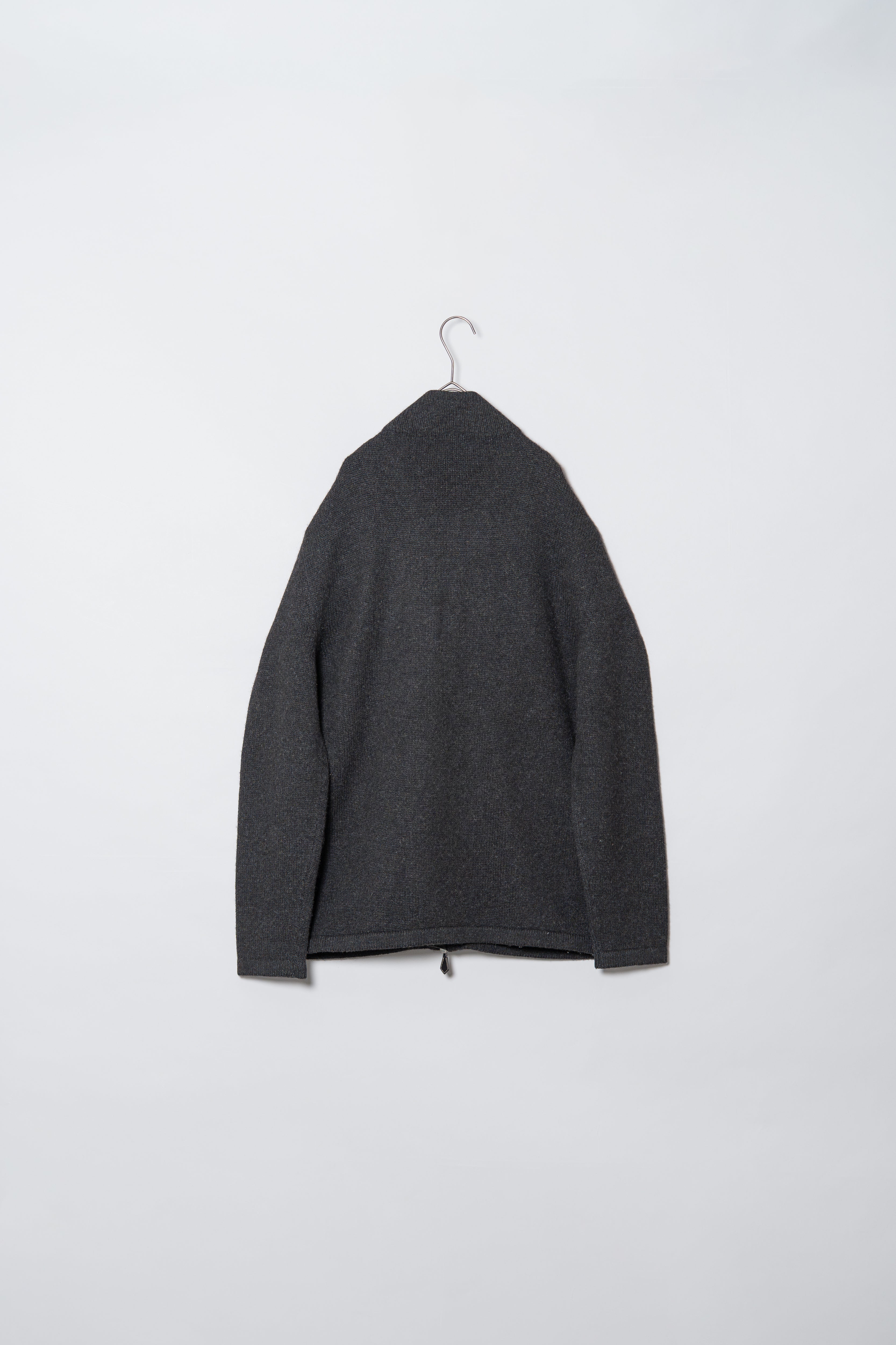 HERMES Leather Trimmed Double Zip Yak Wool Drivers Knit – Maison