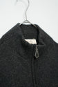 HERMES Leather Trimmed Double Zip Yak Wool Drivers Knit