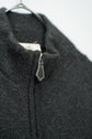 HERMES Leather Trimmed Double Zip Yak Wool Drivers Knit