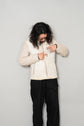 C.P.Company 2006AW Shearling Collar White Leather Jacket
