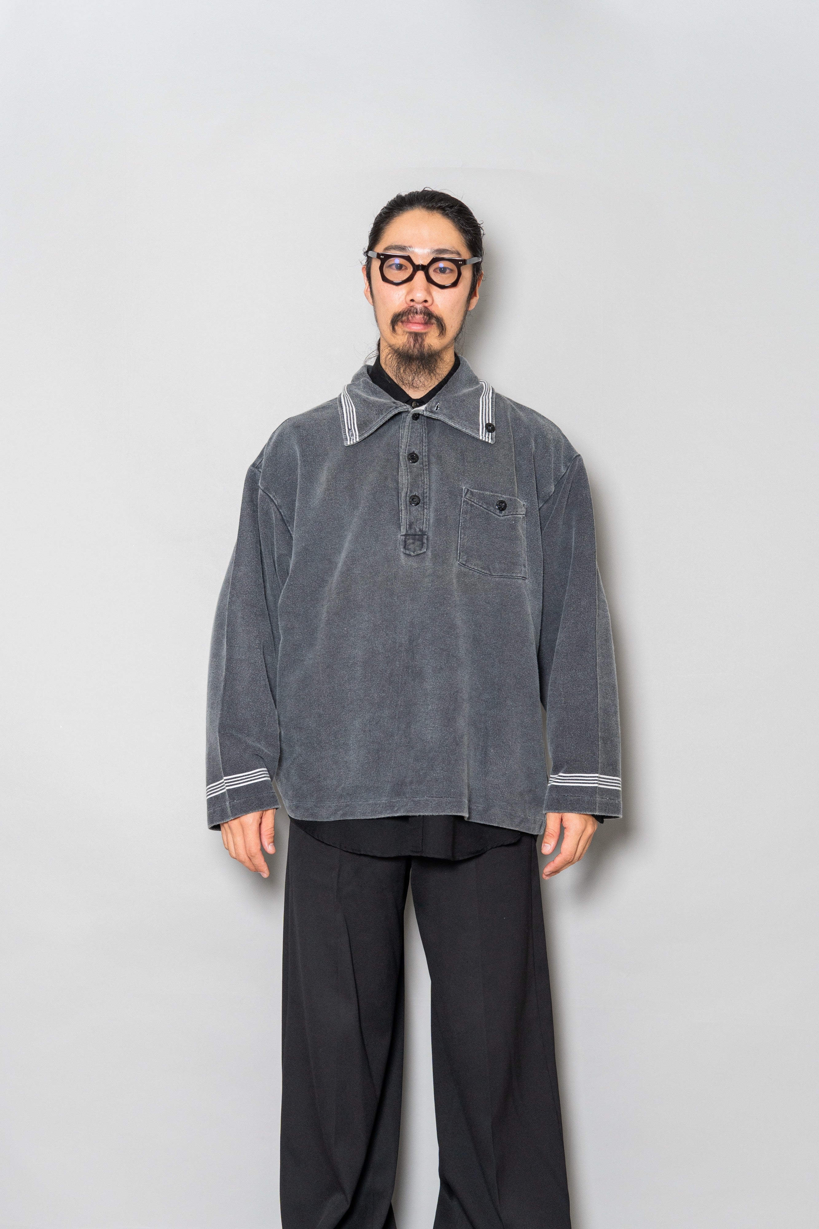 1980S STONE ISLAND MARINA SPELL OUT STRIPED SWEATSHIRT BY MASSIMO